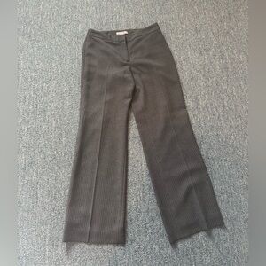 Ann Taylor Charcoal Pinstripe Trousers